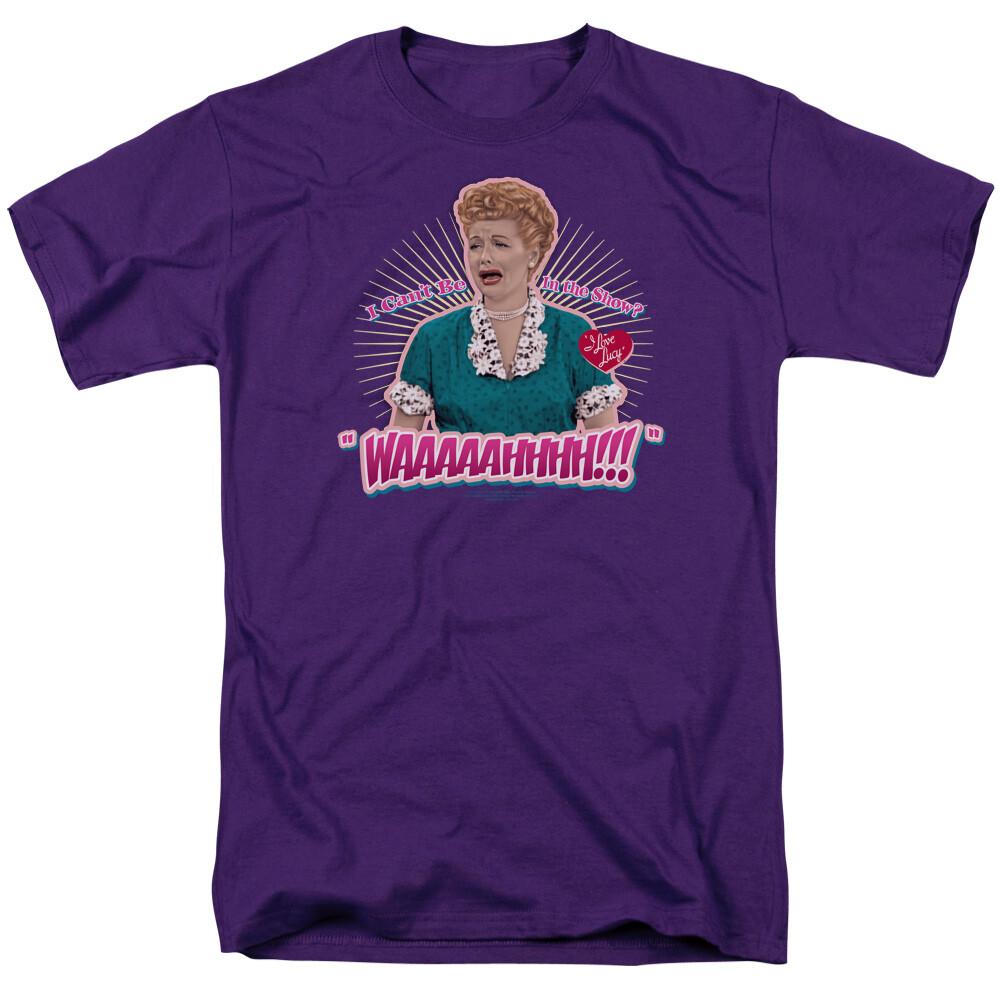 I Love Lucy Waaaahhhh!!! T Shirt Mens Licensed Classic TV Show Purple L