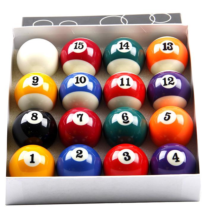 Large 57.2MM American Black Eight Billiard Balls, 16 Colors Set for Table Tennis. Hunter
