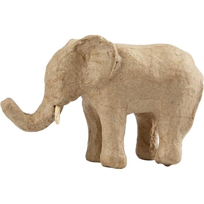 Figurine en papier mâché marron. Réf 99349