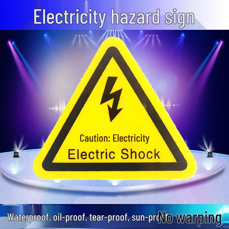Miling Triangular Electrical Hazard Safety Sign