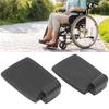 2pcs Wheelchair Footrest 19 Tube Elevating Legs Textured Surfaces Universal Foot Pedal Replacement Parts