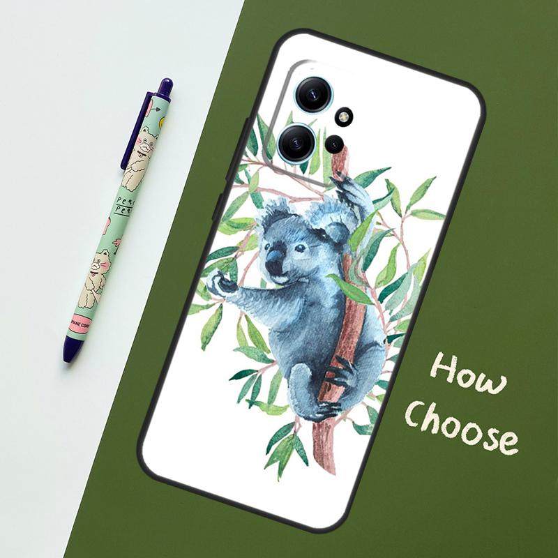

Чехол Коала и эвкалипт для Xiaomi Redmi Note 12 11 10 9 Pro 12S 11S 10S 9S Задняя крышка для Redmi 12 9C 10C 12C Redmi 9C