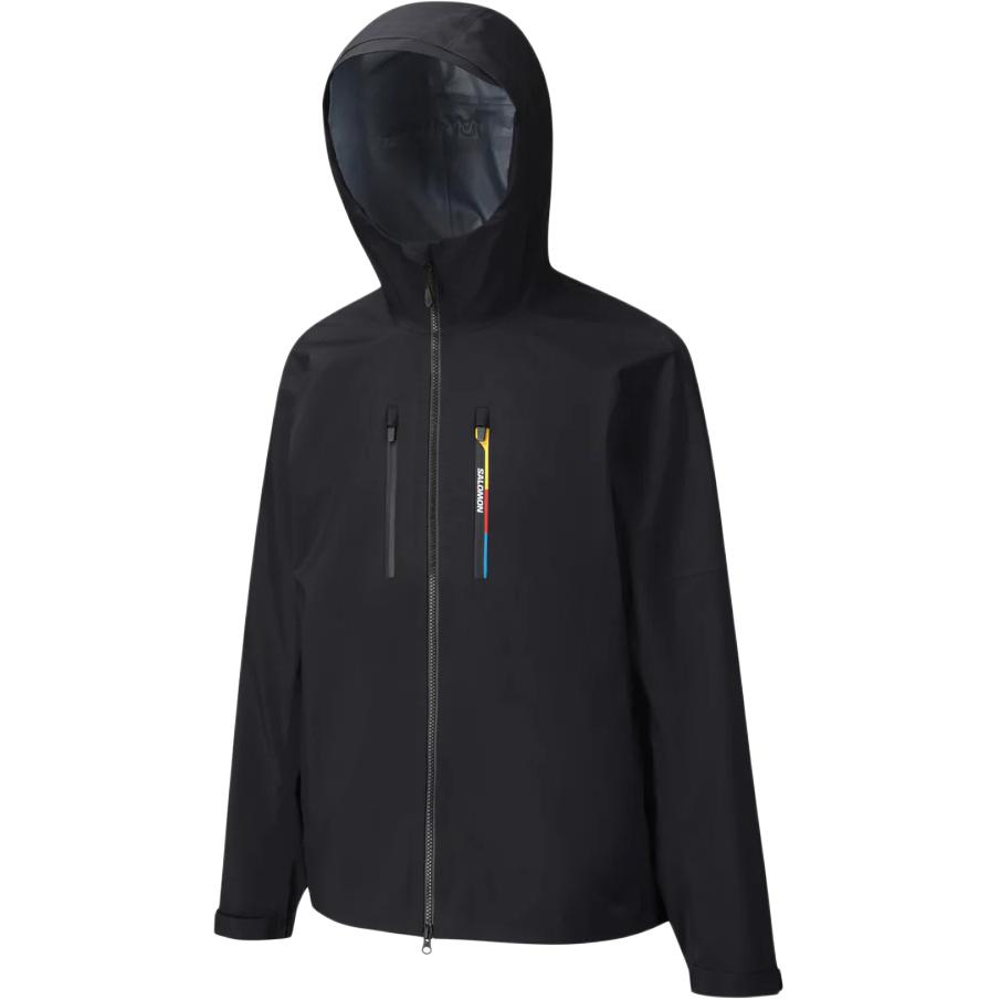 SALOMON Unisex Loose Fit Zip Long Sleeve Hooded Waterproof Jacket Unisex Jackets C30078