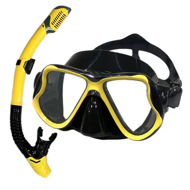 Diving Mask Snorkel Set Professional Tempered Glass Panoramic Diving Set