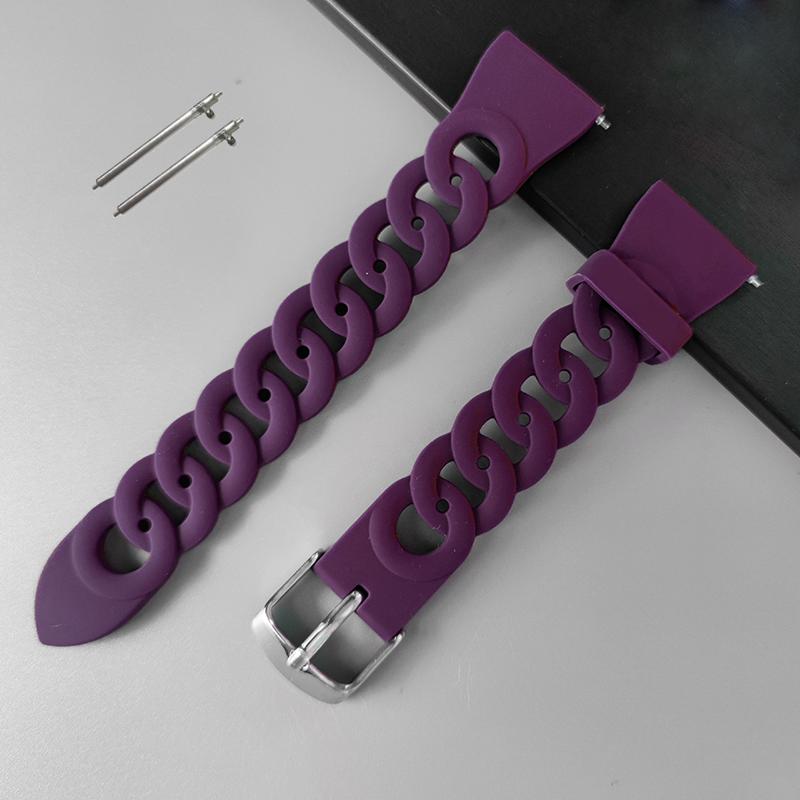 20mm 22mm strap For Samsung Galaxy watch 7/FE/6/4 classic/5 Pro/Active 2/3 Silicone bracelet Huawei watch GT 2/2e/3 Pro 4 5 band