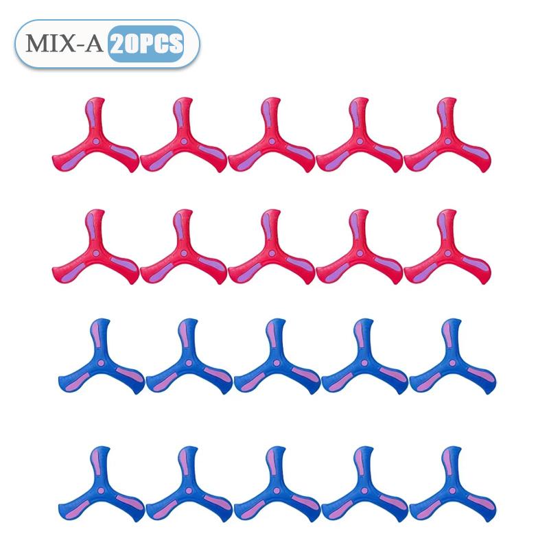 1-32PCS LInteractive Flying Disc Toy for Adults Kids Soft Boomerang Three-Leaf Cross Decompression Puzzle Gift Made Plastic Foam