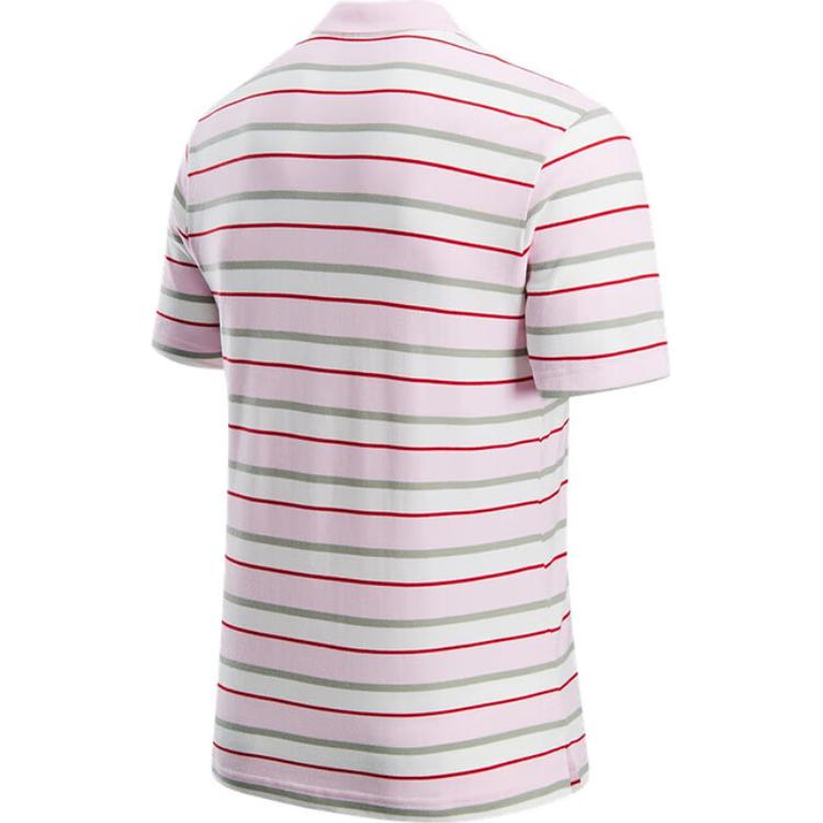 Nike Simple Breathable Versatile Casual Sports Polo Shirt Men Tops Pink Striped FN3897663