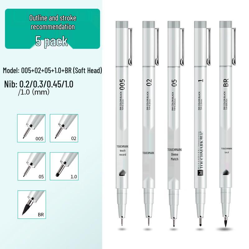 Touch Mark Fineliner Drawing Pen Set