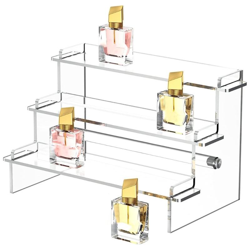 Acrylic Clear Display Stand Perfumes Organizer Acrylic Shelves Cupcake Shelf for Figures Food Desserts Holder Stand