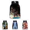 Stylowy Plecak na Zamek z Motywem Anime Attack On Titan o Dużej Pojemności dla Uczniów i Fanów