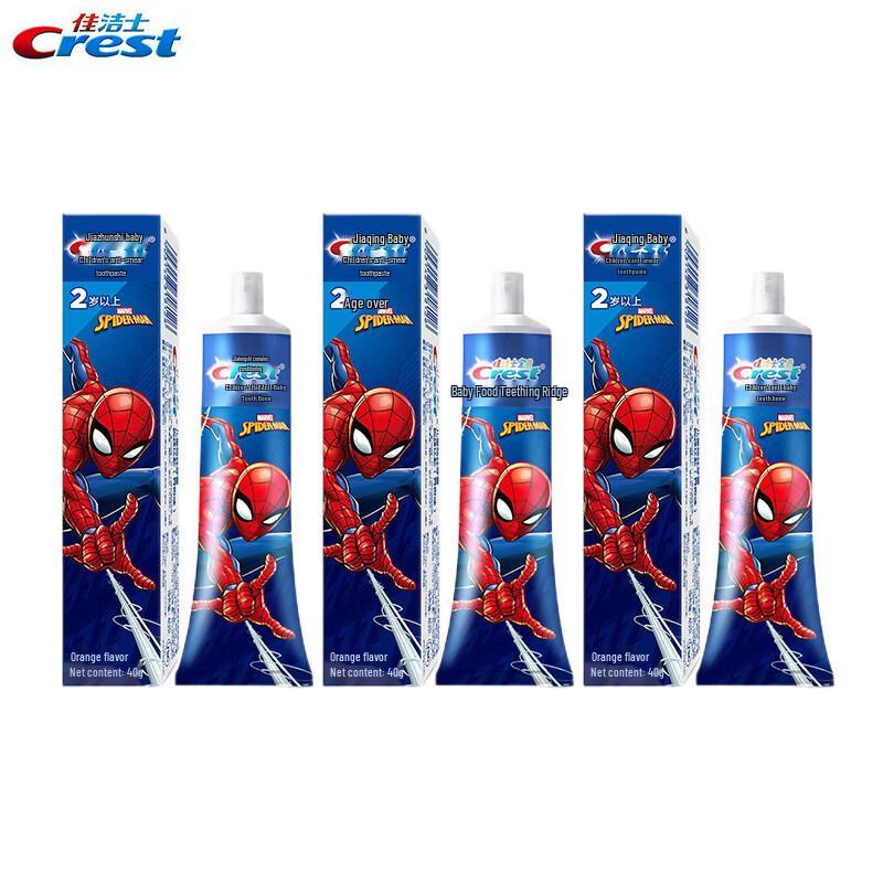 Детская зубная паста Crest двойного действия против кариеса, издание Человек-паук