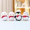 Plush Penguin Scarf Toy Keychain Bag Pendant Doll Decorations Cartoon Gifts
