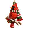 Christmas Tree Hanging Decorations Red Bird Ornament, Acrylic Decor for Holiday Gift Friends Holiday, Festive Pendant Home Party Fireplace, Lovers