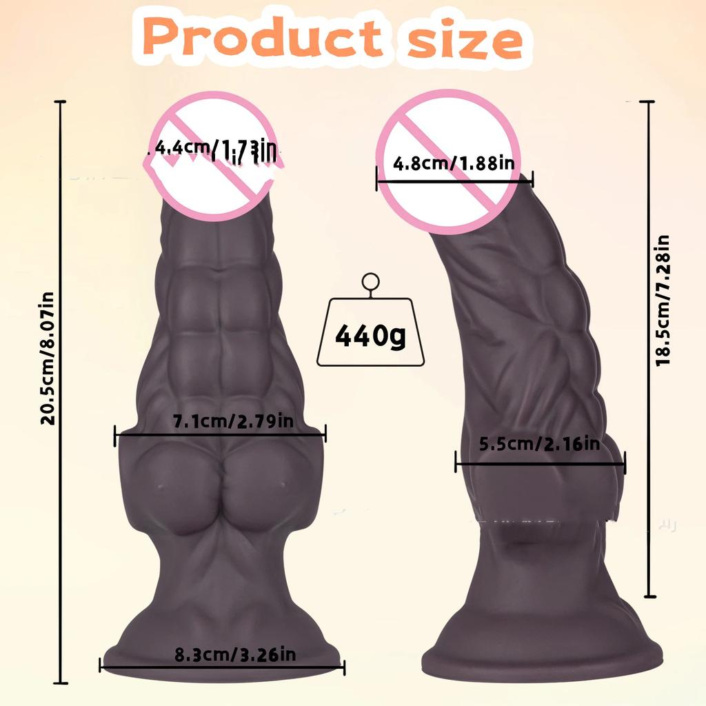 Muscle Monster Dildo Liquid Silicone Simulation Penis Black Large Female Masturbator Big Stallion Harem Sexual Products