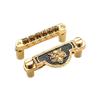 Electric Guitar Bridge Tigers Face Metal 6 String Guitar Bridge Professional Roller Saddles Bridge Tailpiece Enduring