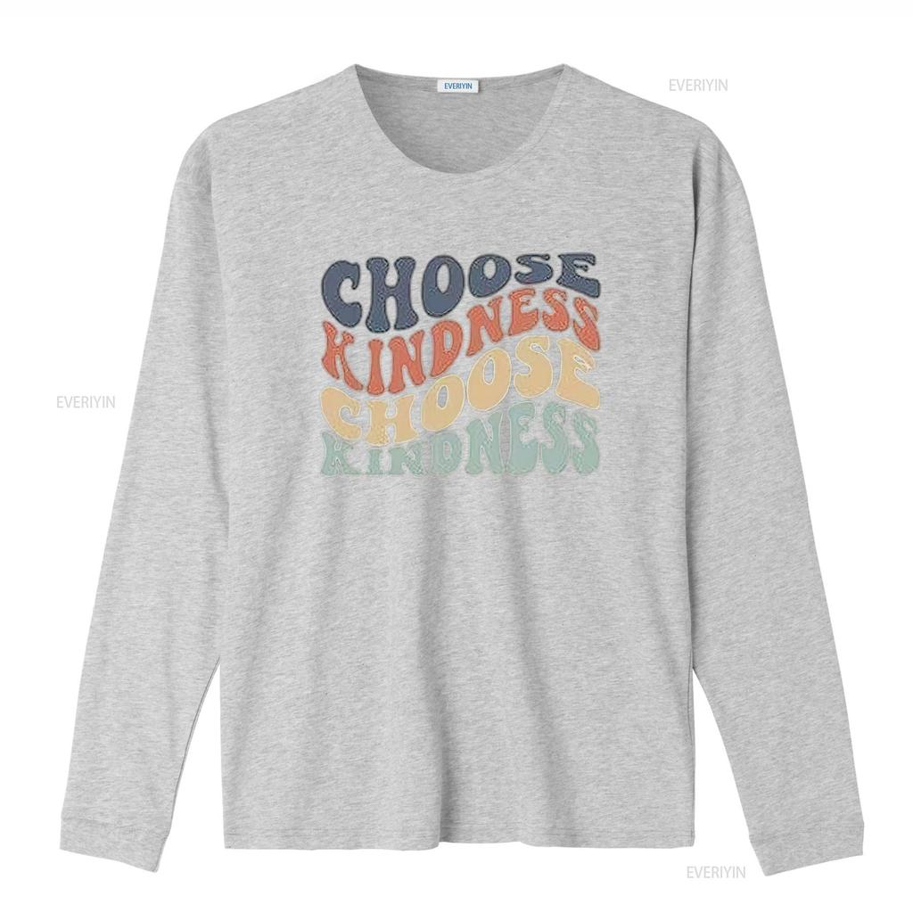 Womens Choose Kindness T Shirt Expression PrinT Casual  Tops vintage Washed fashion homme streetwear Slightly designer clothes