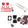 1 Satz Befestigungsplatten-Befestigungssatz Mn82 Metall Auf Hinterachse Blattfeder Modifizierte Stange Für 1/12 Mn82S 82Pro Lc79 Rc Auto Upgrade Teil