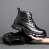 2025 British Style Martin Boots High-end Men's Shoes High-top Fashion Trend Business Leisure Tooling Boots Outdoor Commuting
