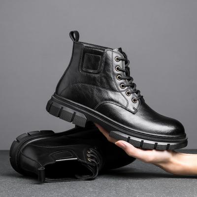 Bottes Martin style britannique 2025 chaussures pour hommes haut de gamme tendance mode montantes affaires loisirs bottes de travail déplacements extérieurs