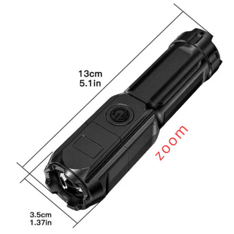 Portable 2 IN 1 Light Ultra Bright G3 Tactical LED Flashlight Mini Outdoor Lighting Power Bank Flashlight With Charging Cable