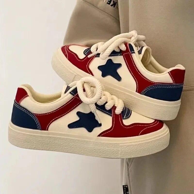 Canvas Shoes Women's Spring and Autumn New Versatile Thick Sole Woman Shoes Casual Sports Shoes Sneakers Women