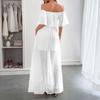 Women's Bohemian Sexy Off-Shoulder Short Sleeve Dress for Summer