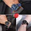 Curea de ceas din nailon cu bază de cauciuc, impermeabilă, 20mm 21mm 22mm 23mm, pentru ceasuri Longines IWC Pilot Mark 18 Seiko Omega Seria