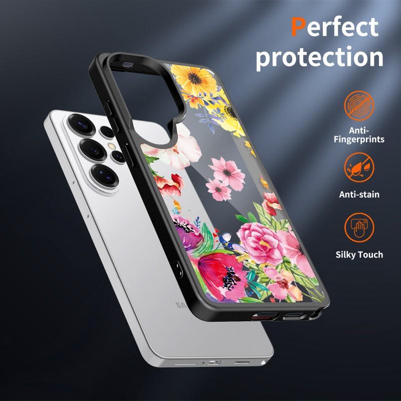 Tailor-made S26ultra Magnetic Phone Case S25 Plus Two-in-one Skin-sensitive Transparent Protective Cover