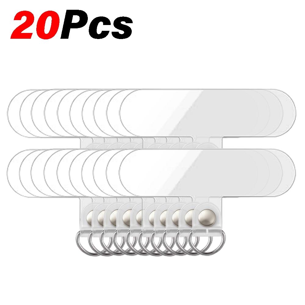 1-50Pcs Transparent Universal Detachable Phone Lanyard Clips Card Wrist Cord Straps Patchs Tether Tabsfor Samsung Iphone Huawei