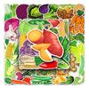 50Pcs Vegetable Stickers Self-Adhesive Decals Cabbage Onion Series Tomato Vegetable Waterproof Decorative Cute Laptop Guitar Skateboard