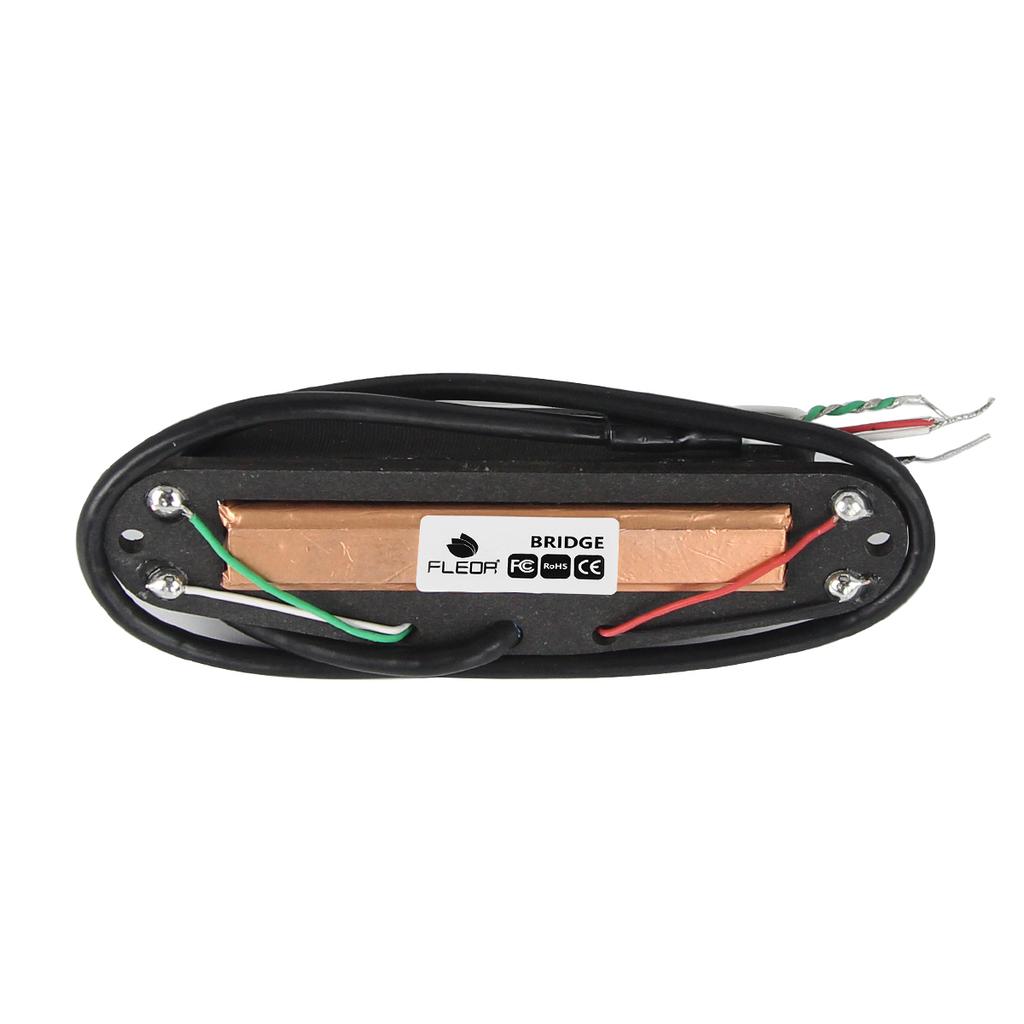 FLEOR White Dual Blade Pickup Alnico 5 Hot Dual Rails Humbucker Bridge Pickup Guitar Parts