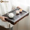 Ebony Solid Wood Drawer Tea Tray