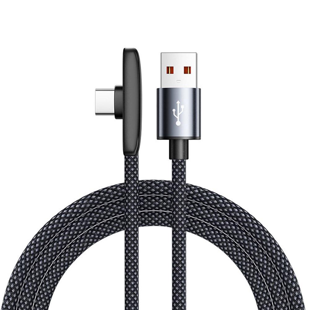 100W Fast Charging Cable Right Angle 90 Degree USB C Type C Data Cord Mobile Cell Phone Fast Charging Data Cable for Samsung MI