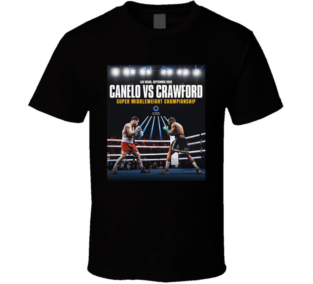 

Canelo Alvarez Vs Terence Crawford Boxing Match Fan T Shirt Mens Womens Tees Top L