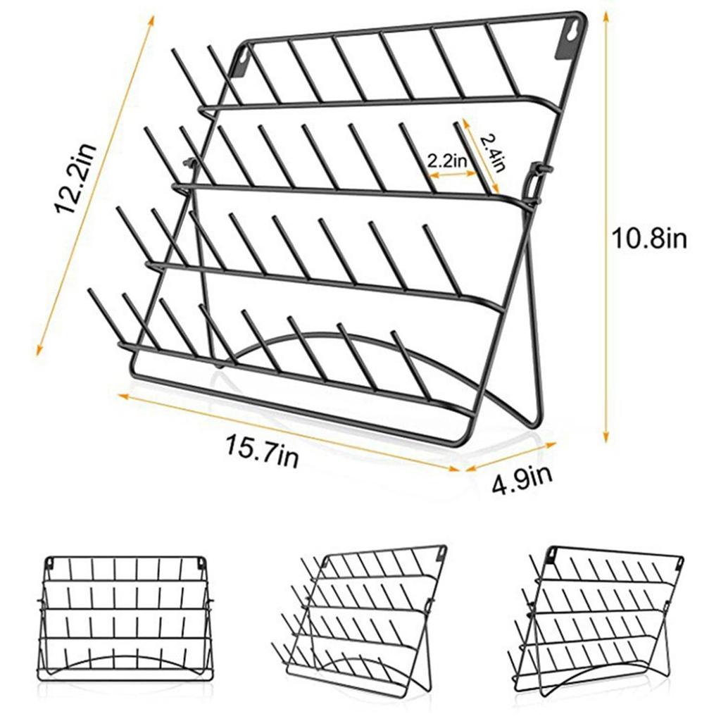 32 Spool Sewing Thread Rack, Wall Mounted Metal Holder Organizer for Embroidery, Hair