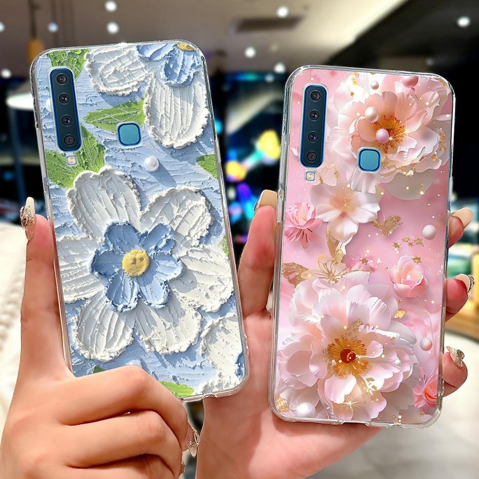 For Samsung Galaxy A9 2018 Case SM-A920F Cool Design Fashion Painted Cover Soft Silm Phone Case For Samsung A7 2018 A750F Fundas