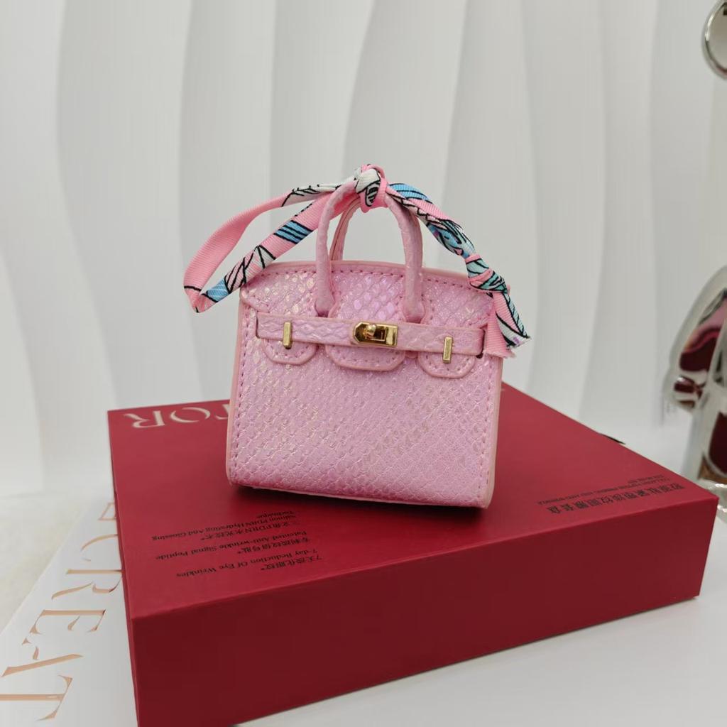 New Mini Platinum Bag Pendant Colorful Glitter Bag Pendant Cute Bag Pendant Headphone Lipstick Car Key