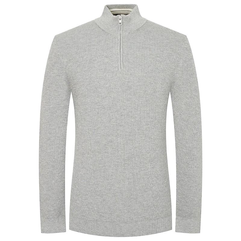 

Men s Half-Zip Wool Blend Sweater 3XL-54