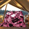 1pc Music Symbols Print Outdoor Blanket, Lightweight Polyester,