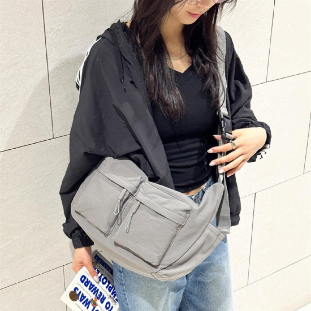 New Arrivals Open Run Women Crossbody Bag External Pocket Wide Strap
