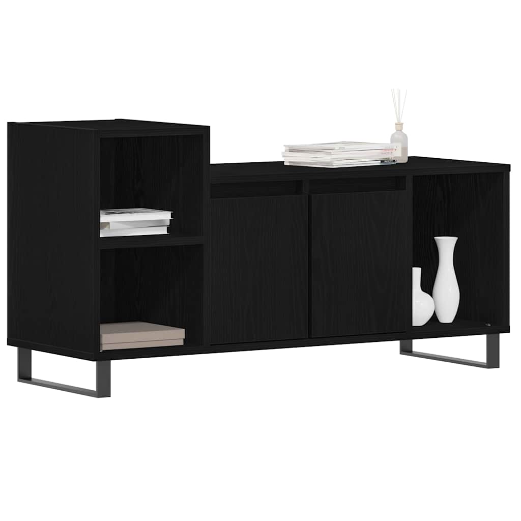 TV Cabinet Set Black Oak Effect 100 x 35 x 55 cm