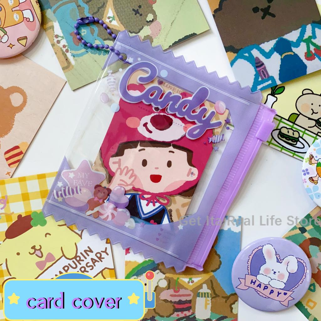 Italife Anime Badge Card Keychain Candy Bag Hanger for Pin Card Dolls Itabag Decoration Accessories Clear Protective Cover H313