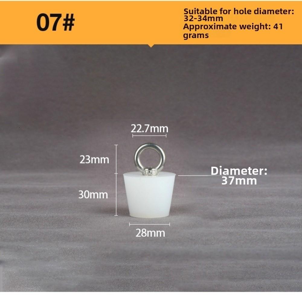 with Steel D Ring Conical Silicone Stopper Waterproof Sealing Plug Bung  Kitchen Sink