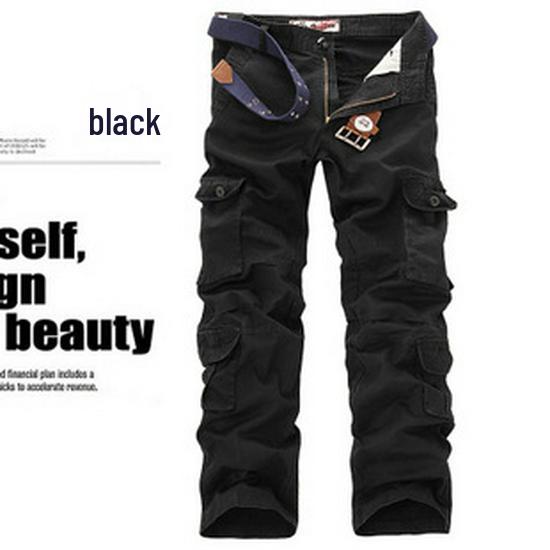 Men's Plus Size 8-Pocket Casual Outdoor Work Pants