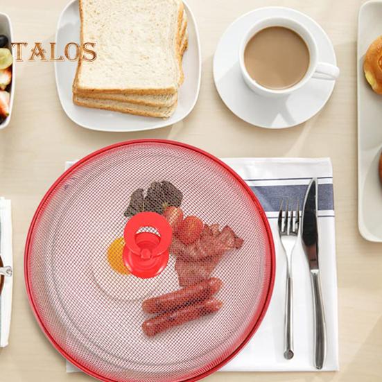 2Pcs Food Protector Fine Mesh Dustproof Metal Long Lasting Table Outdoor Picnic Food Umbrella Cover Net Kitchen Supplies