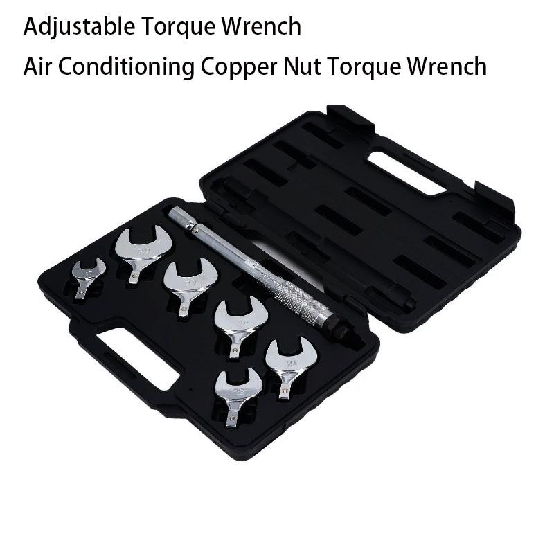 

Регулируемый крутящий момент Медная гайка Динамометрический ключ медный натриевый под раструб динамометрический ключ с открытым зевом холодильный инструмент