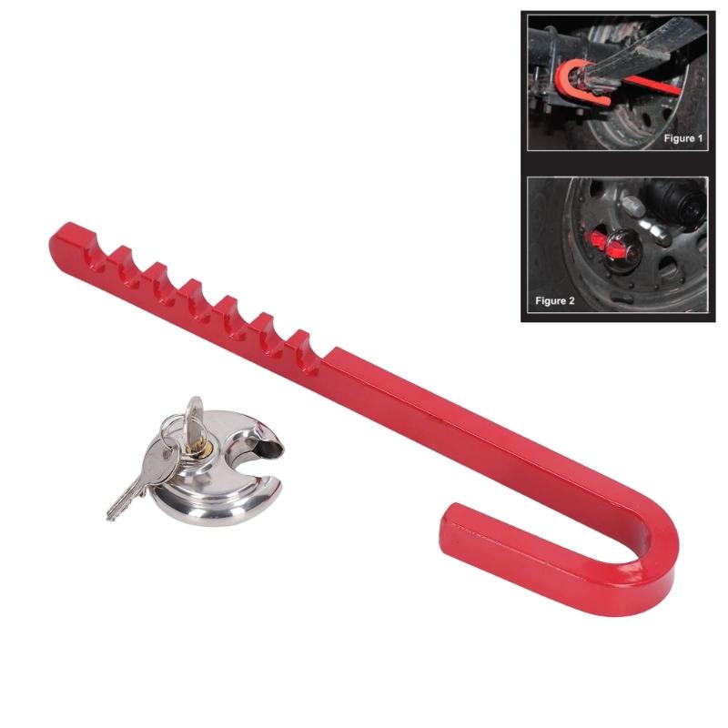 High Strength Carbon Steel Anti Rear End Wheel Lock For Trucks Featuring Quick Easy Installation And Impact Protection