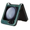 Für Samsung Galaxy Z Flip7 FE 5G/Z Flip6 5G Handyhülle mit Kartenhalter Geprägtes Punktmuster Leder Handyhülle