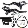 QE-Motorcycle Hydraulic Clutch Kit Brake Levers Master Cylinder Reservoir With Grip Brake Hose For Motocross Vento Pulsar