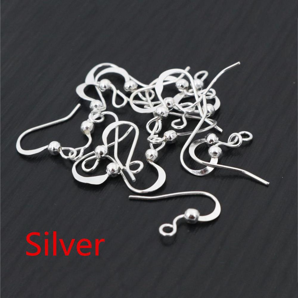 100pcs/lot 19x18mm DIY Earring Findings Earrings Clasps Hooks Fittings DIY Jewelry Making Accessories Brass Hook Earwire Jewelry